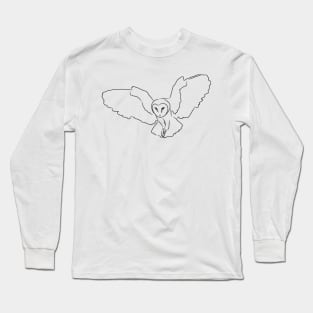 Owl Silhouette Long Sleeve T-Shirt